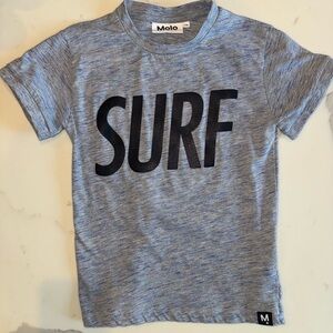 Molo Heathered Gray and Blue T-Shirt